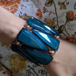 Mai collection stretch Sapphire Blue Bracelet